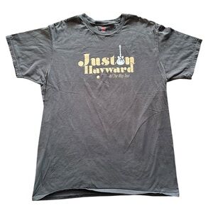 Juston Hayward Crew Neck Short Sleeve Tee in Black